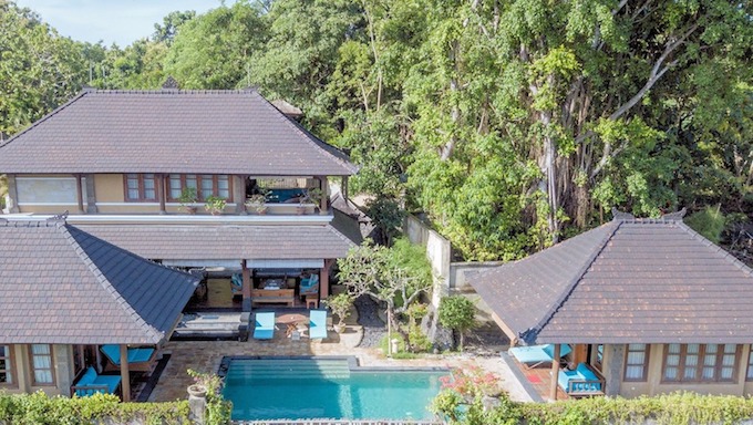 rockyourbnb Villa Hasara airbnb Bali Luftaufnahme